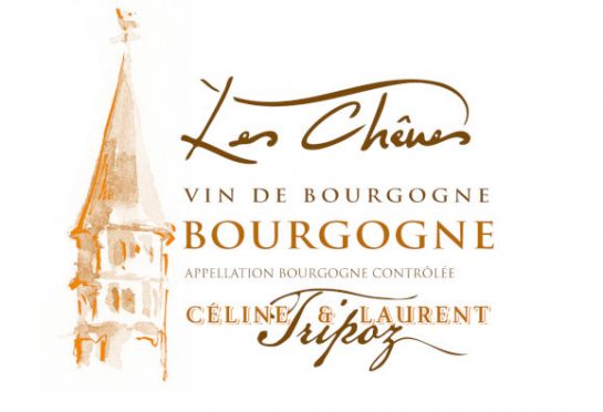 étiquette Bourgogne Blanc Les Chênes, Domaine Tripoz