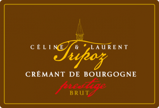 étiquette Crémant de Bourgogne Prestige, Domaine Tripoz